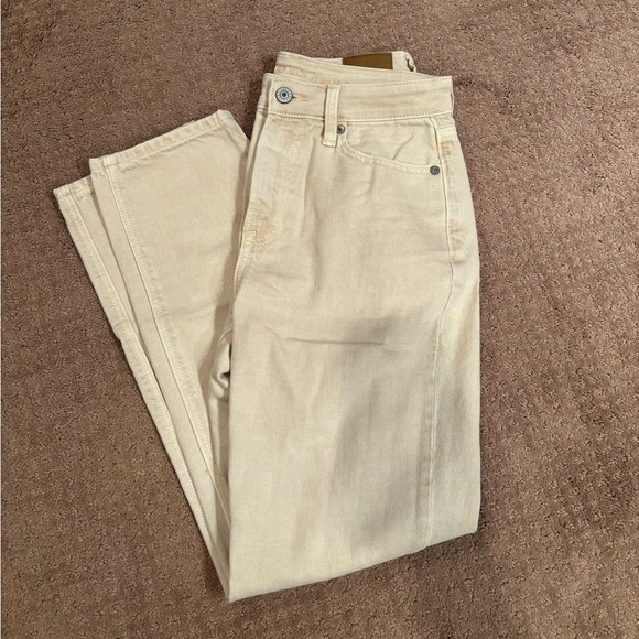 Cream Straight Legged Pants - Picture 1 of 1